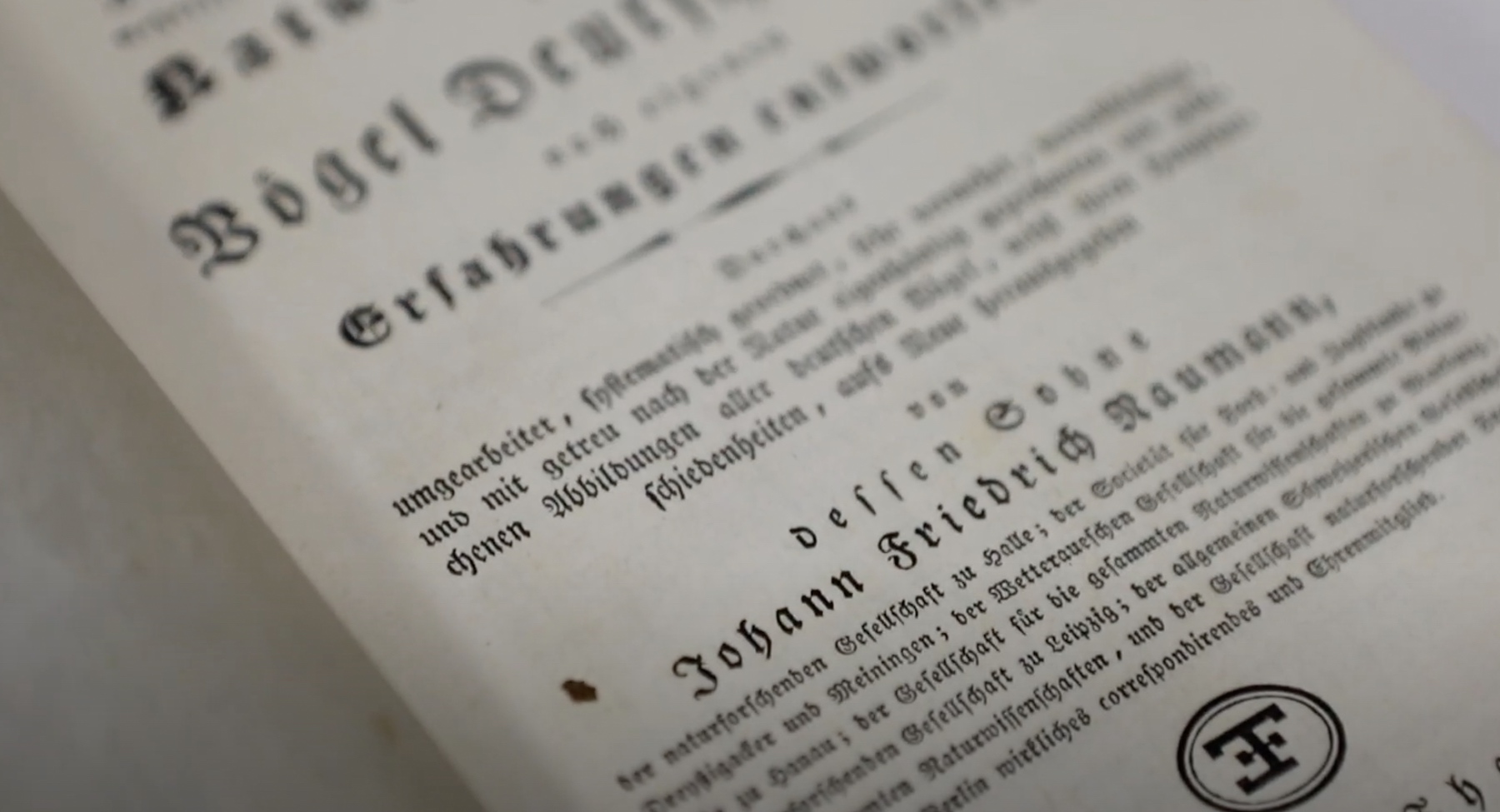 Screenshot aus dem Film über Johann Friedrich Naumann mit Material von Schloss Köthen © ca:artix