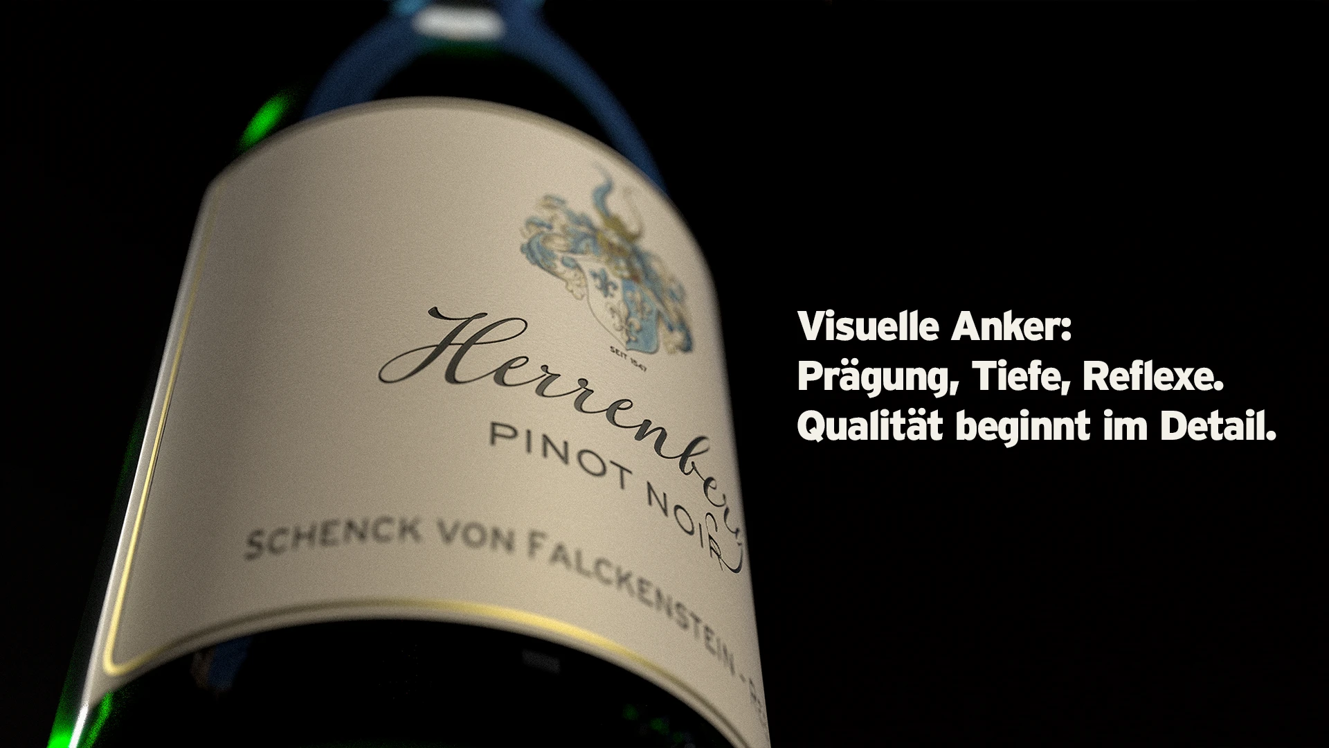 Visuelle Anker:Prägung, Tiefe, Reflexe. Qualität beginnt im Detail.